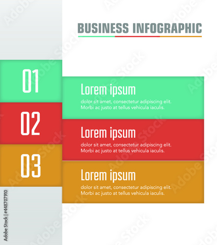 business infographic template icons design
