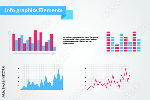 business infographic template icons design