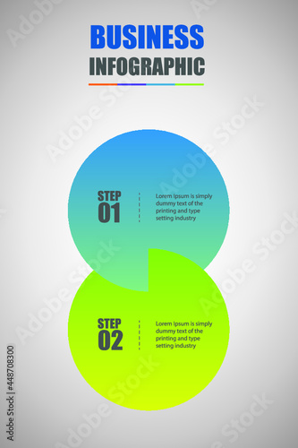 business infographic template icons design