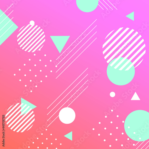 Abstract Memphis vector background