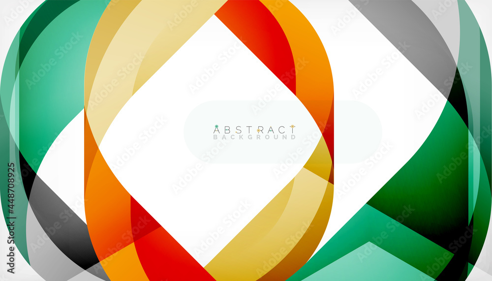 Abstract square shape with overlapping waves, minimal geometric background. Vector Illustration For Wallpaper, Banner, Background, Landing Page Abstract square shape with overlapping waves, minimal geometric background. Vector Illustration For Wallpaper, Banner, Background, Landing Page