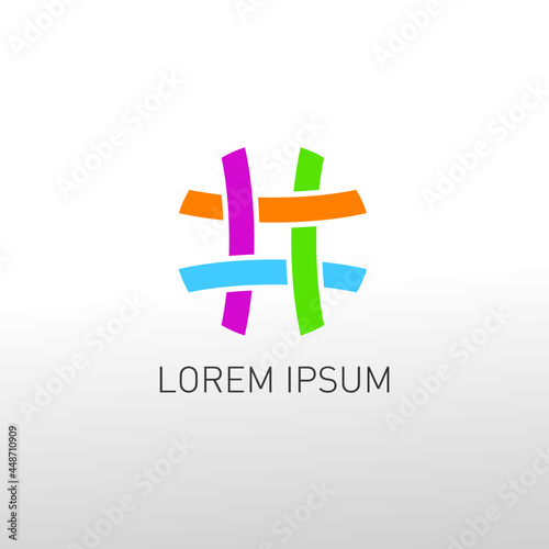 hash tags corporate logo design