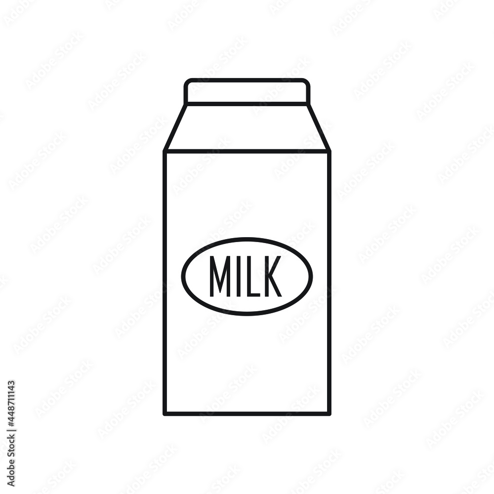 Milk box icon design vector illustration Milk box icon design vector illustration