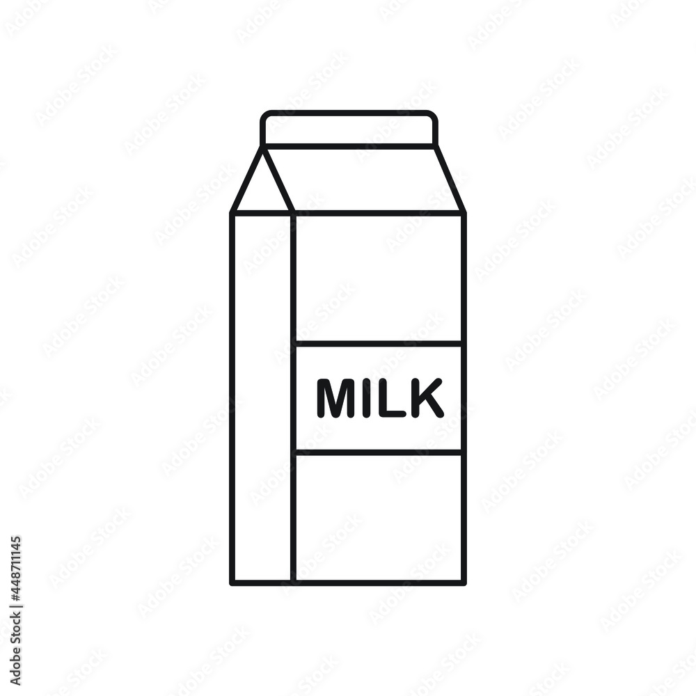 Milk box icon design vector illustration Milk box icon design vector illustration