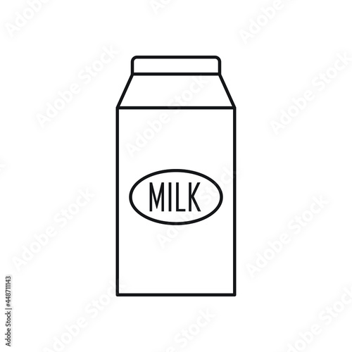 Milk box icon design vector illustration