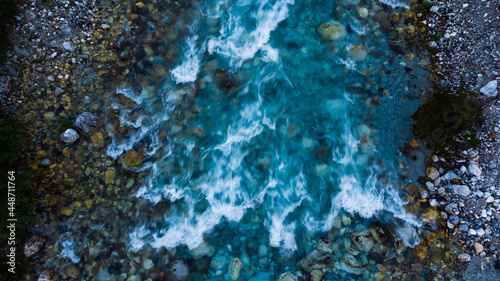 Mountain River, Rushing Water Flowing Texture