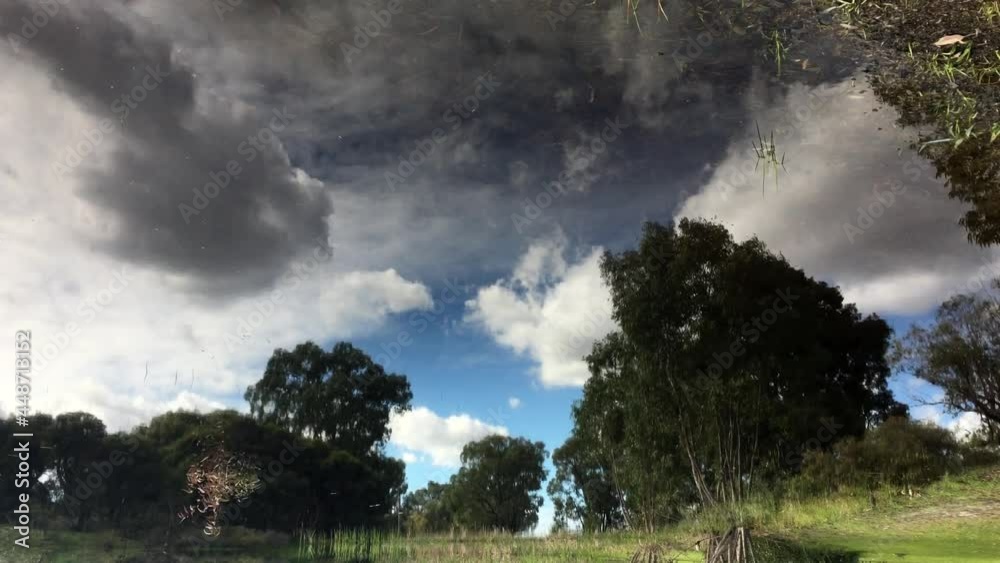 Water reflection of Australian landscape Water reflection of Australian landscape