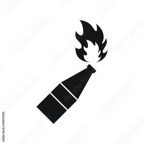 Molotov cocktail icon design vector illustration