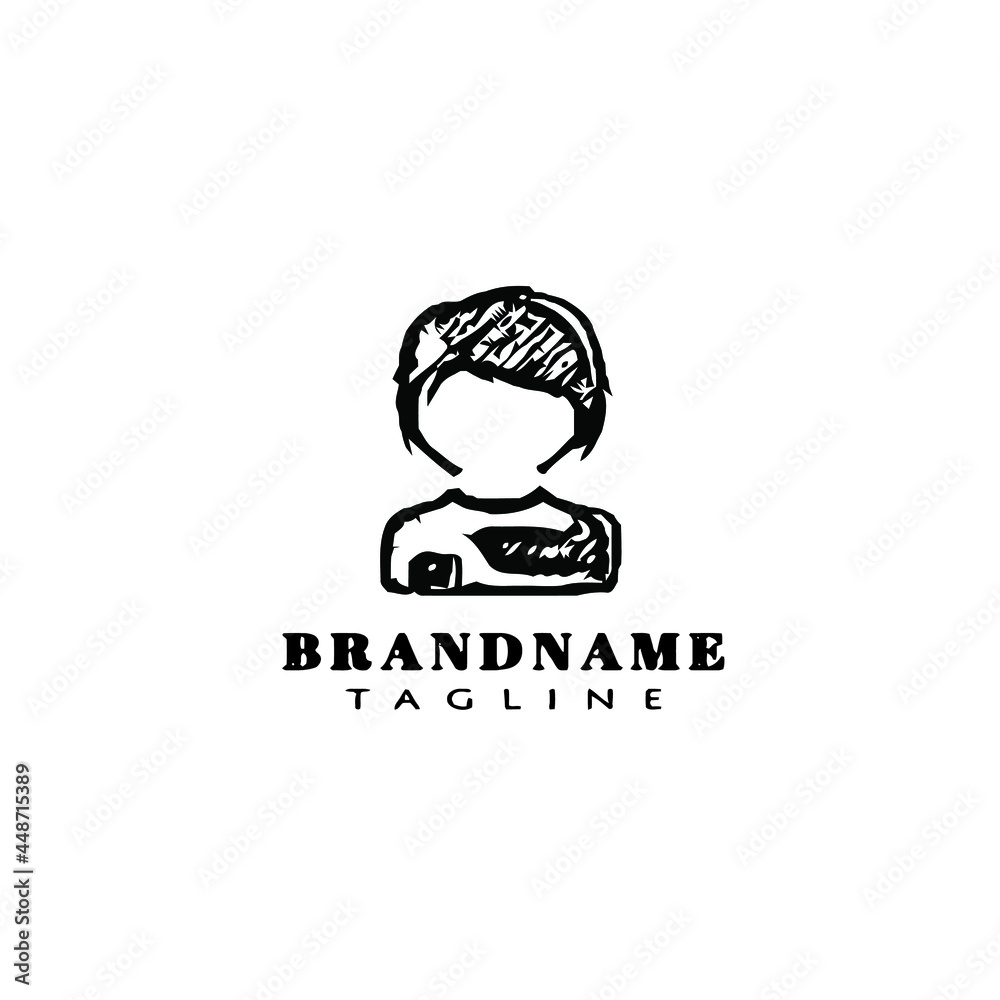 avatar logo icon design template vector portrait avatar logo icon design template vector portrait