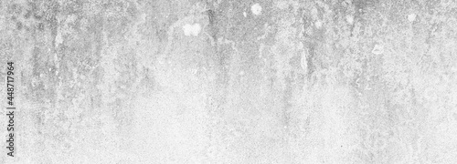 Fototapeta Naklejka Na Ścianę i Meble -  Panorama of White grey concrete texture, Rough cement stone wall, Surface of old and dirty outdoor building wall, Abstract nature seamless background