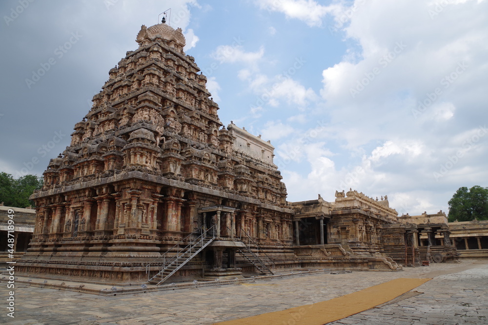 インドの世界遺産 大チョーラ朝寺院群 ダラシュラムのアイラーヴァテシュワラ寺院 インドの世界遺産 大チョーラ朝寺院群 ダラシュラムのアイラーヴァテシュワラ寺院