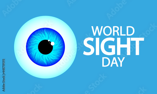 Eye for world vision day, vector art illustration.