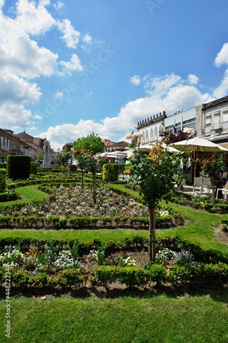 Park ambience in Santo Tirso, Porto - Portugal 