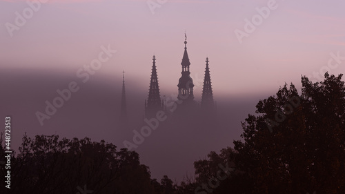 st vitus cathedral in fog © MArtin