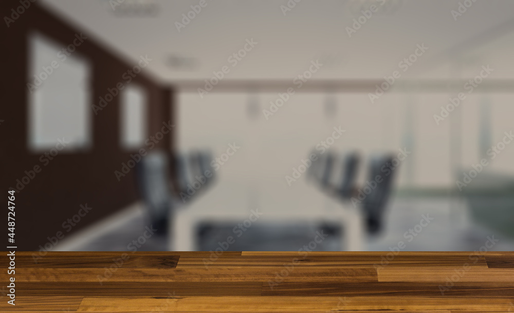 Background with empty table. Flooring. Modern office Cabinet. 3D rendering. Meeting room. Mockup. Background with empty table. Flooring. Modern office Cabinet. 3D rendering. Meeting room. Mockup.