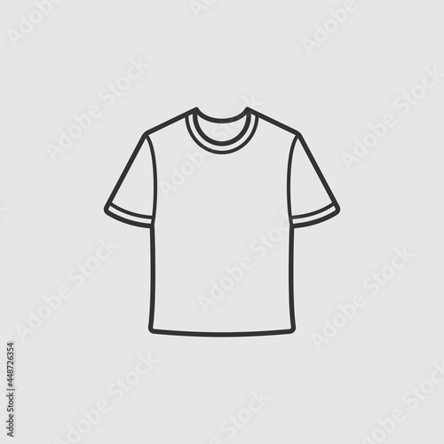 Vector Simple Isolated T Shirt Icon