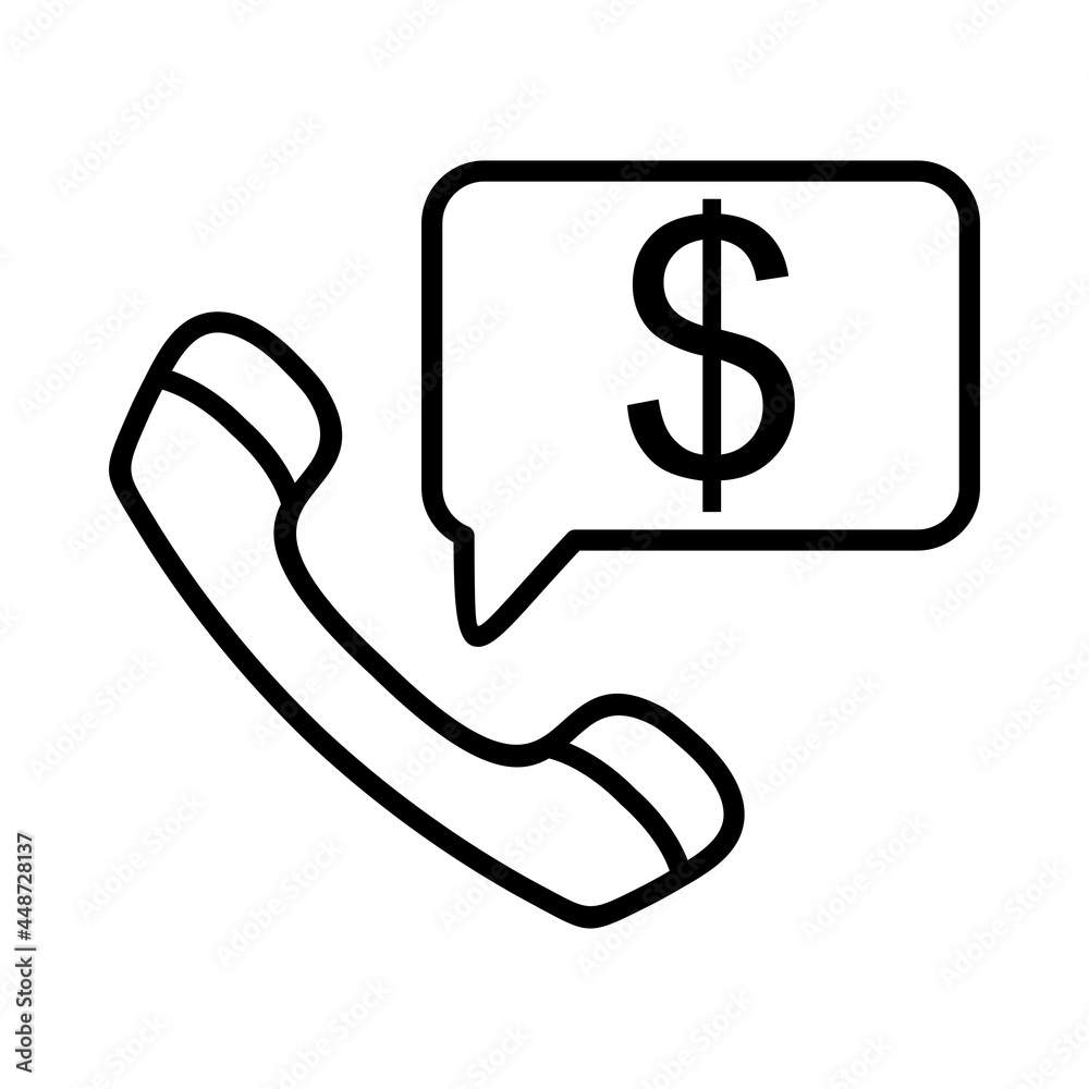 Telesales icons Vector Line Icon Design Telesales icons Vector Line Icon Design