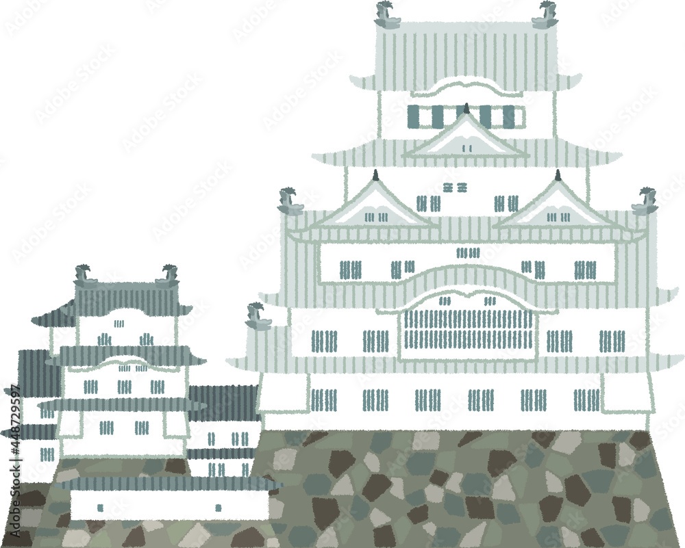 姫路城のイラスト