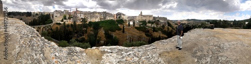 Beautiful view of Gravina di Puglia, an old village in the south of Italy