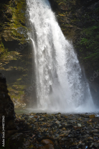 waterfall on the rocks