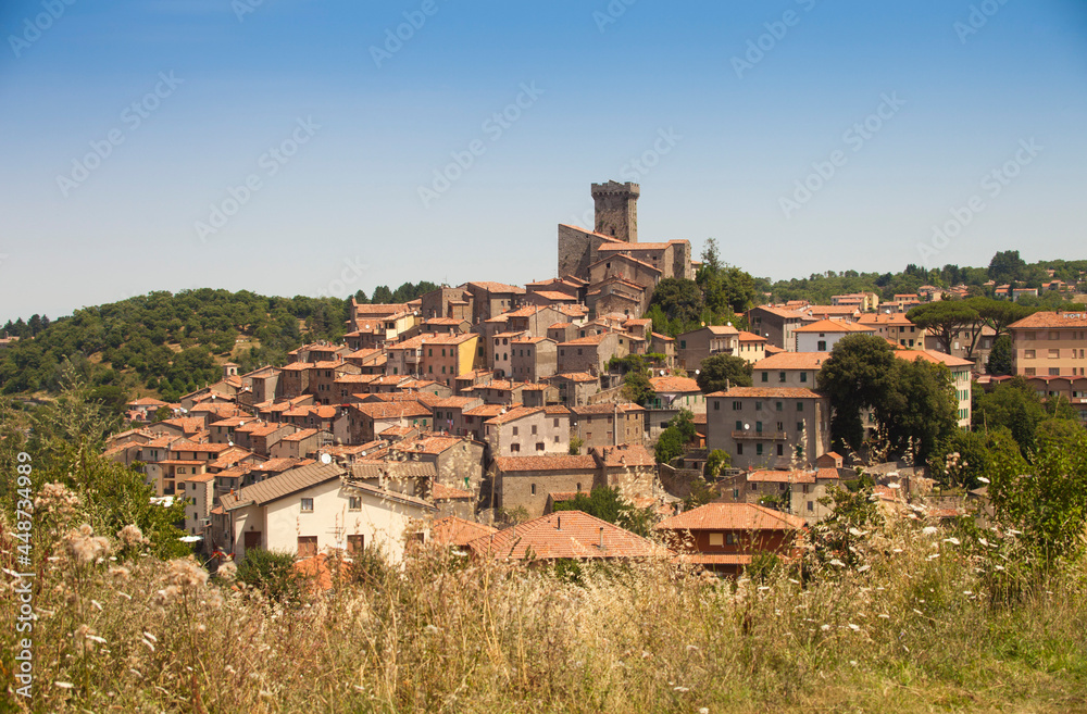 Italia, Toscana, provincia di Grosseto, Monte Amiata, il paese di Arcidosso.