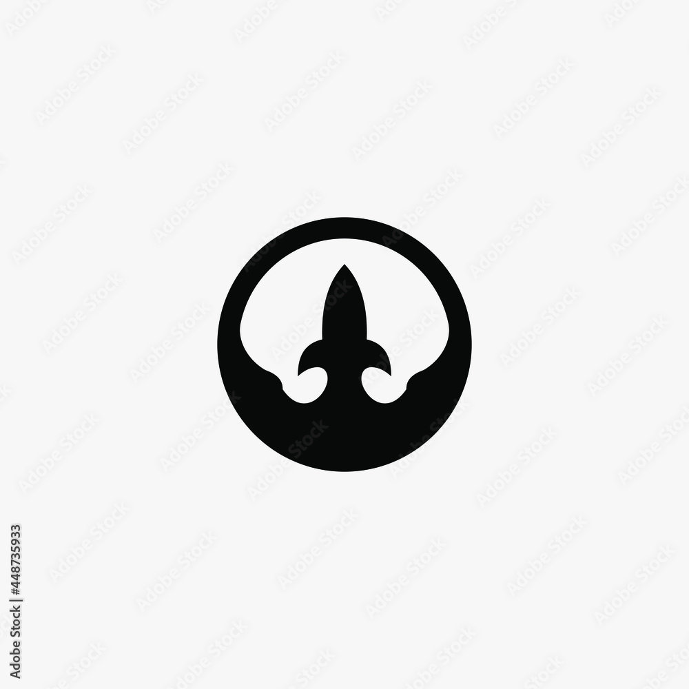 Rocket Logo. Simple Rocket Line Icon isolated on Grey Background. Usable for Business and Technology Logos. Flat Vector Logo Design Template Element. Rocket Logo. Simple Rocket Line Icon isolated on Grey Background. Usable for Business and Technology Logos. Flat Vector Logo Design Template Element.