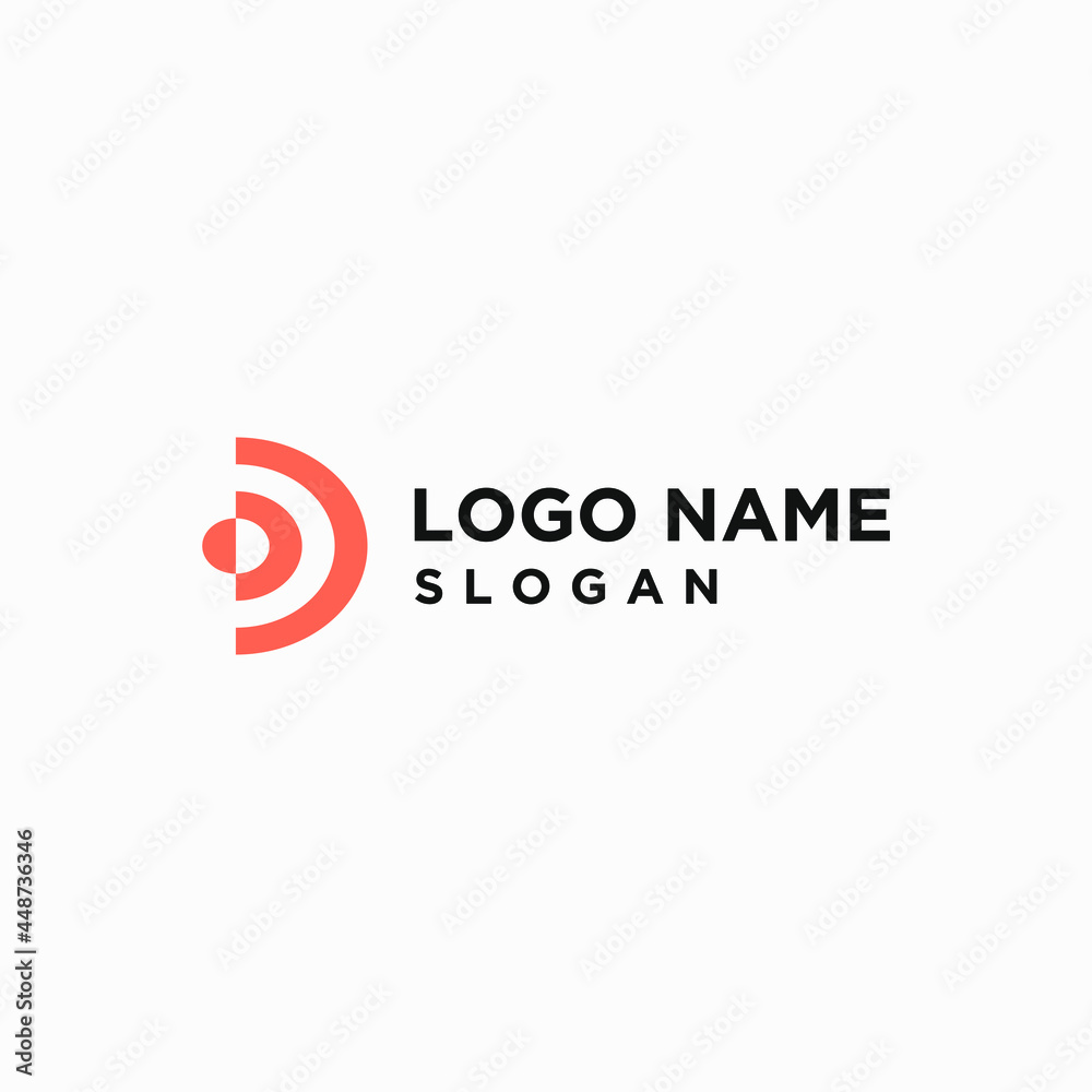 Technology Letter D Logo Template