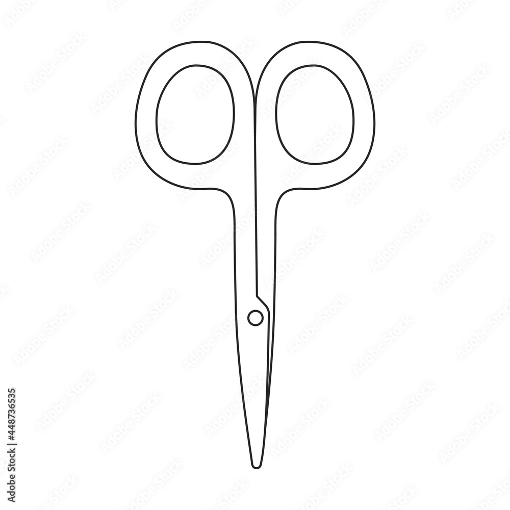 Scissor vector icon.Outline vector icon isolated on white background scissor. Scissor vector icon.Outline vector icon isolated on white background scissor.