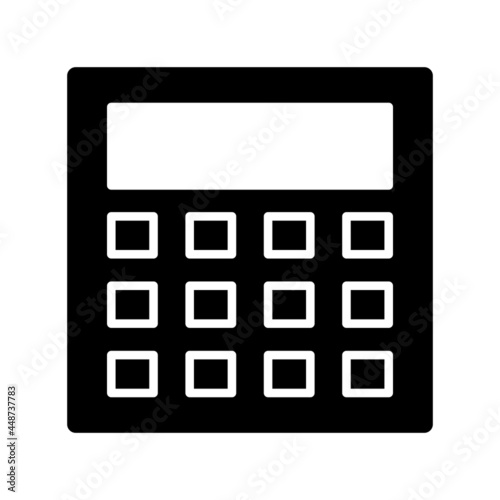 Calculator Glyph Vector Icon Design