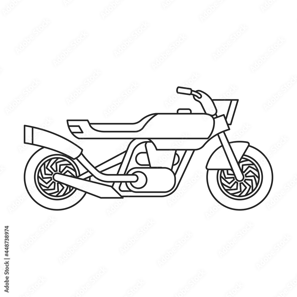 Motorcycle vector icon.Outline vector icon isolated on white background motorcycle. Motorcycle vector icon.Outline vector icon isolated on white background motorcycle.