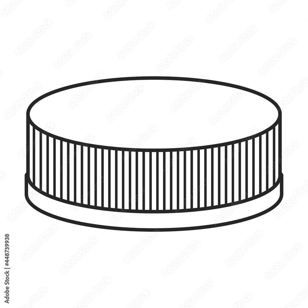 Cap bottle vector icon.Outline vector icon isolated on white background cap bottle. Cap bottle vector icon.Outline vector icon isolated on white background cap bottle.