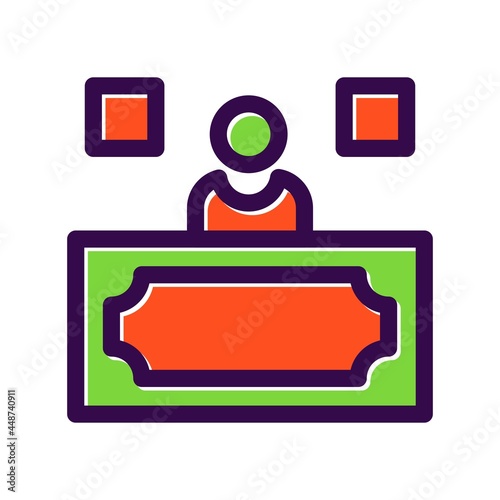 Reception Filled Vector Icon Design