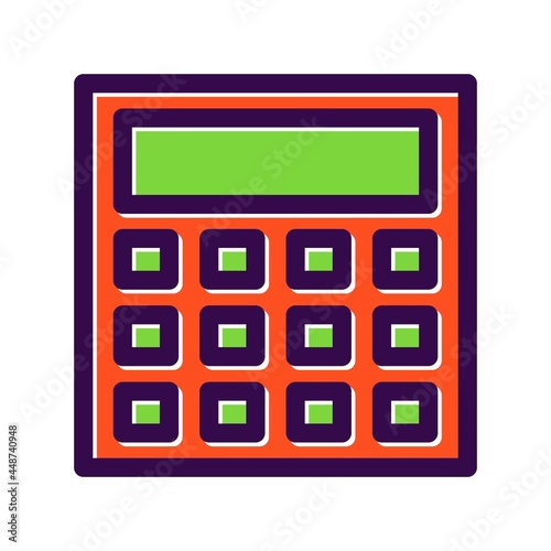 Calculator Filled Vector Icon Design