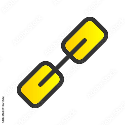 Link Filled Gradient Vector Icon Design