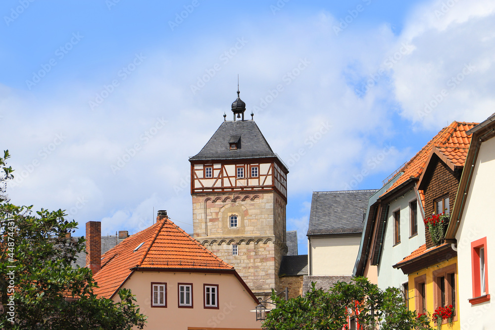 Bischofsheim in the Rhoen, 
City tower (Zentturm), Germany