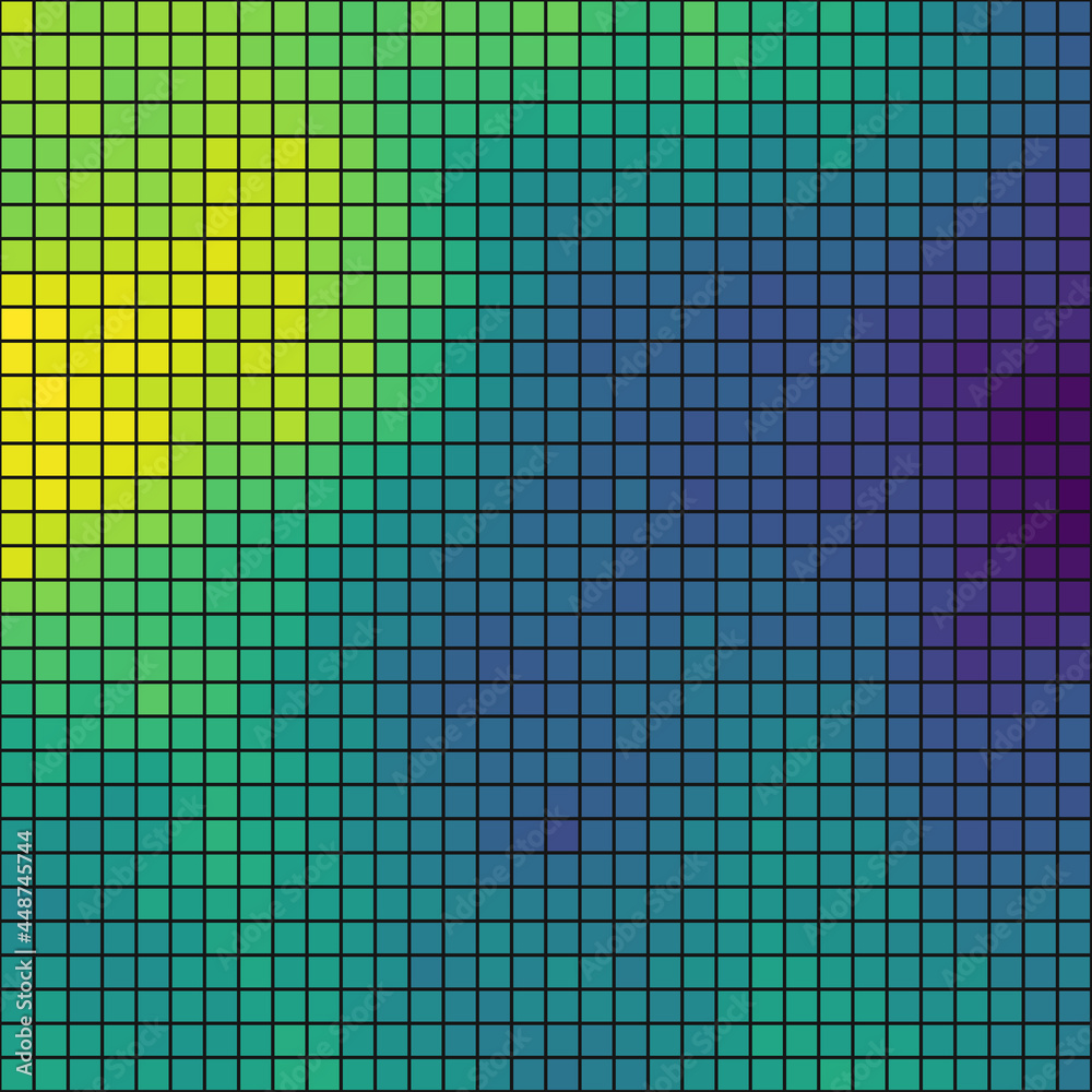 Fototapeta premium Color Pixels Cloud Abstract Computational Generative Art background illustration