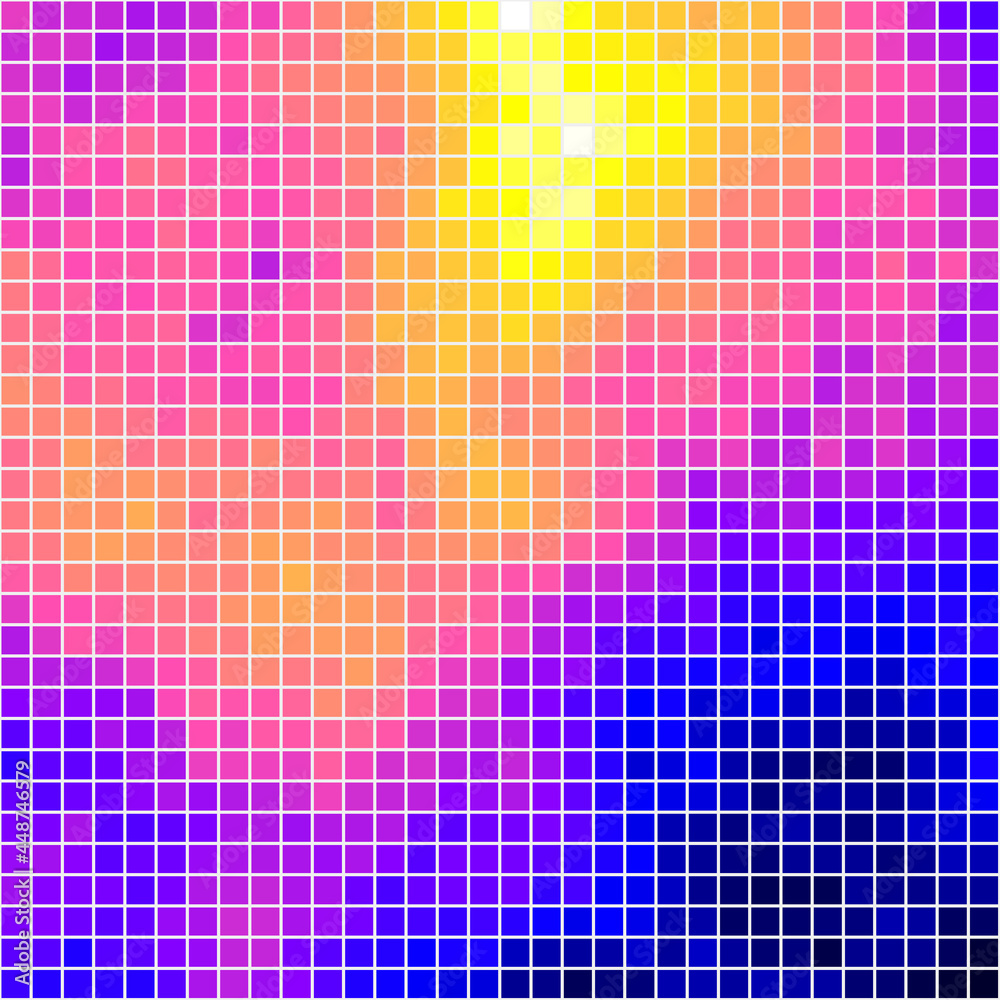 Fototapeta premium Color Pixels Cloud Abstract Computational Generative Art background illustration