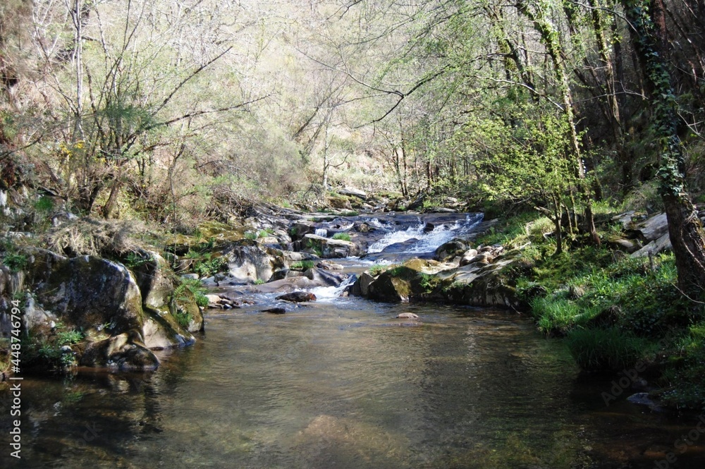 Curso de un río en la comarca de Betanzos, Galicia Curso de un río en la comarca de Betanzos, Galicia