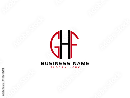 Creative GHF Logo Letter Vector Image Design For Your Business photo