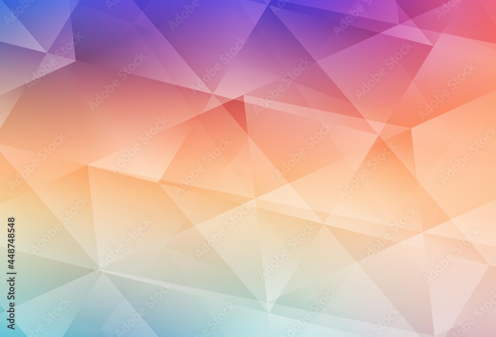 Obraz premium Light Multicolor vector polygonal pattern.