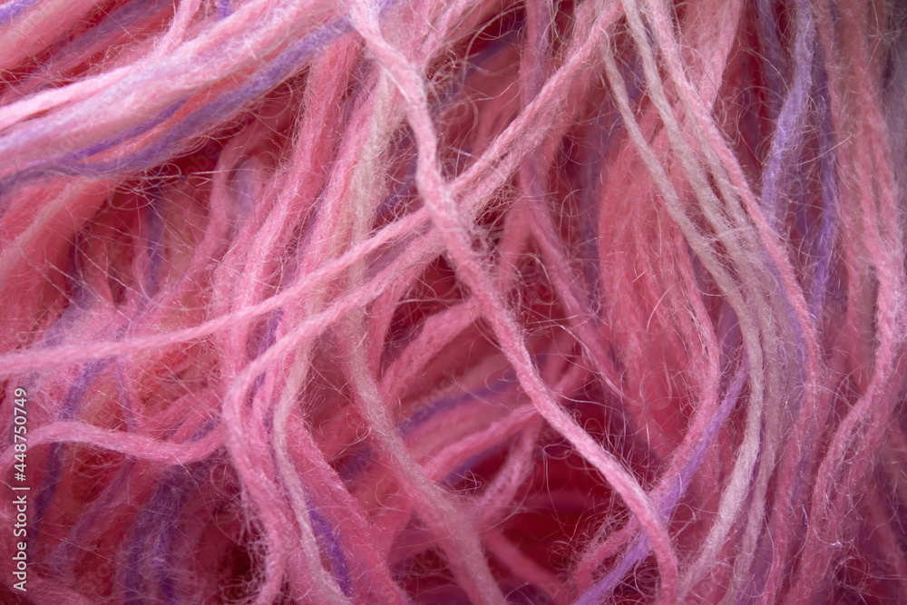 Obraz premium closeup pink threads background texture