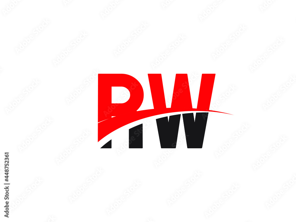 RW Letter Initial Logo Design Template RW Letter Initial Logo Design Template