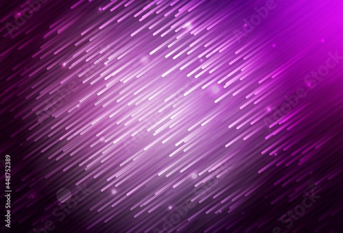 Dark Pink vector background with stright stripes.