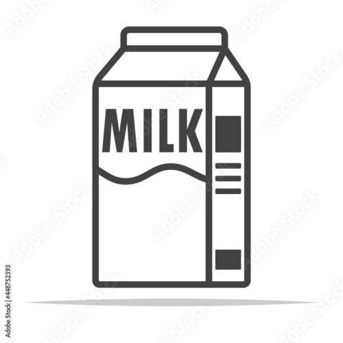 Cartoon of milk icon transparent vector isolated