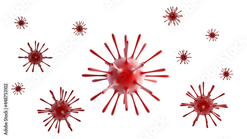 3d render Corona virus isolated background