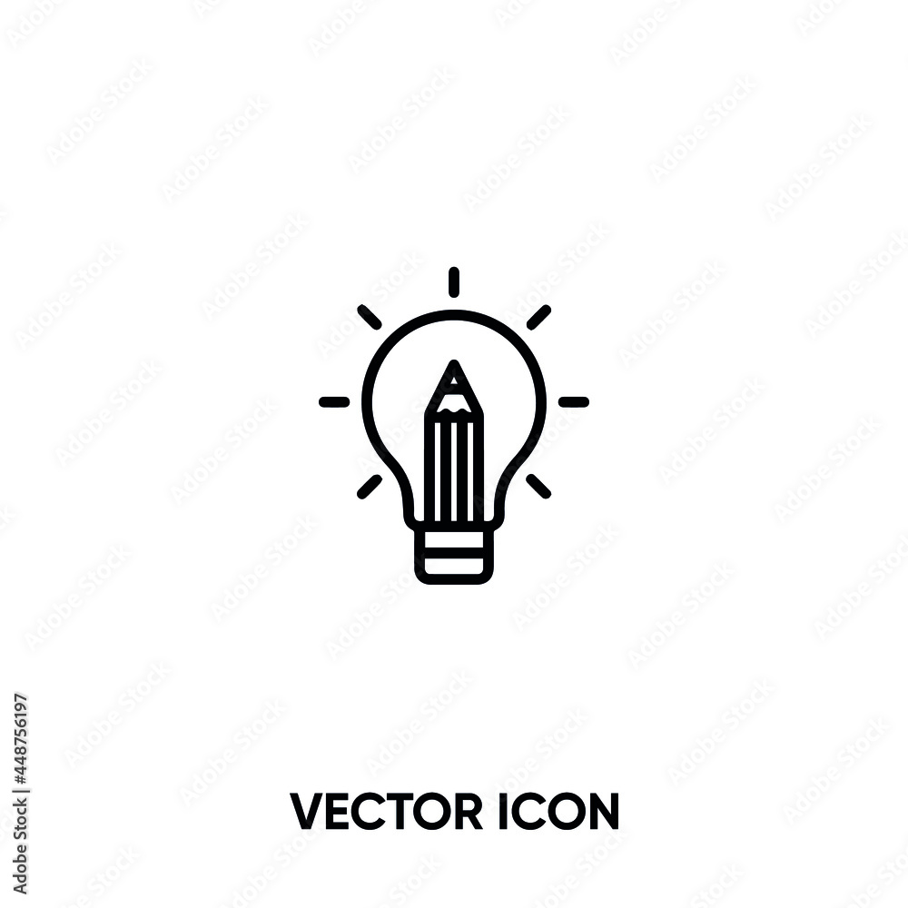 Lightbulb vector icon. Modern, simple flat vector illustration for website or mobile app.Idea and Innovation symbol, logo illustration. Pixel perfect vector graphics Lightbulb vector icon. Modern, simple flat vector illustration for website or mobile app.Idea and Innovation symbol, logo illustration. Pixel perfect vector graphics