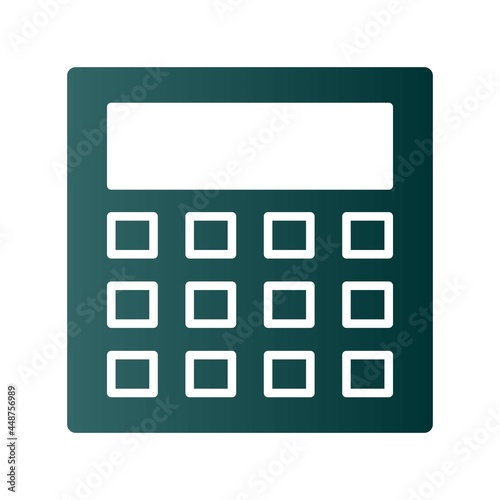  Calculator Glyph Gradient Vector Icon Design