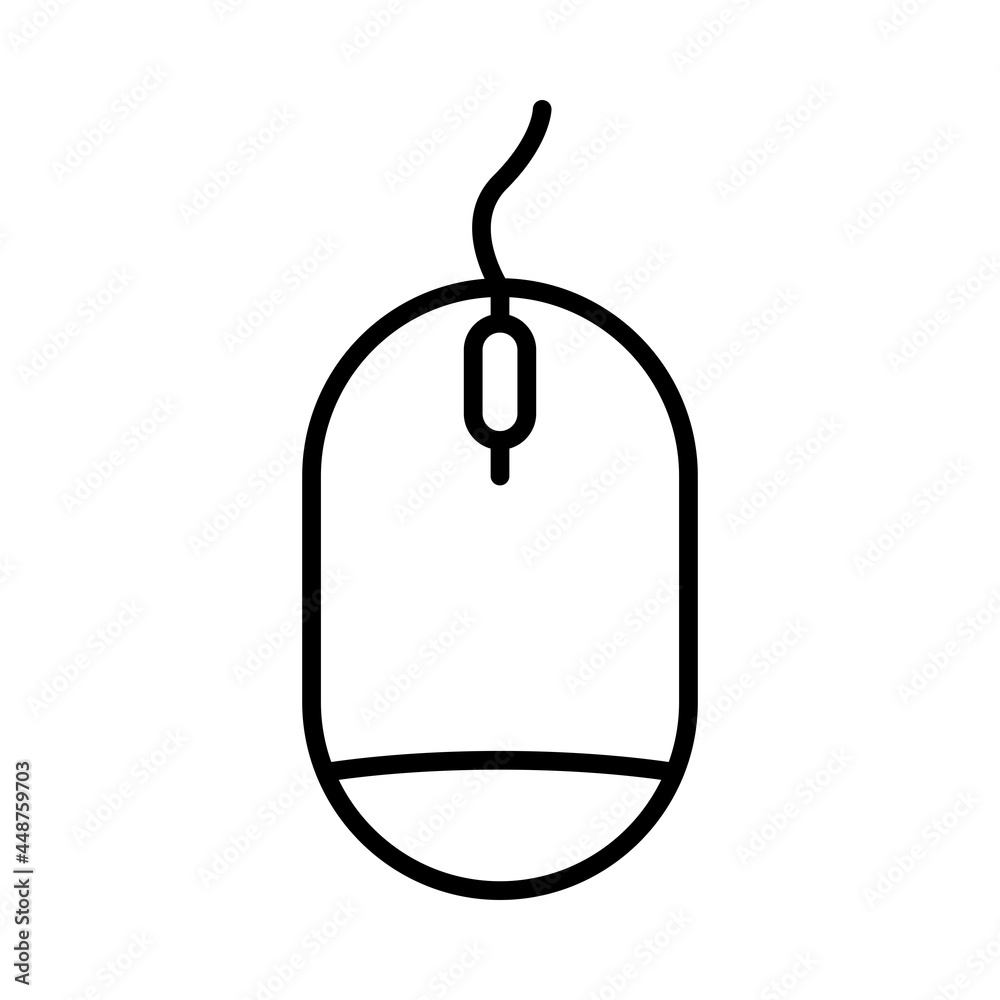 Mouse Vector Line Icon Design Mouse Vector Line Icon Design