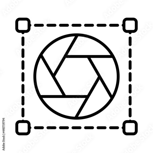 Shutter Vector Line Icon Design