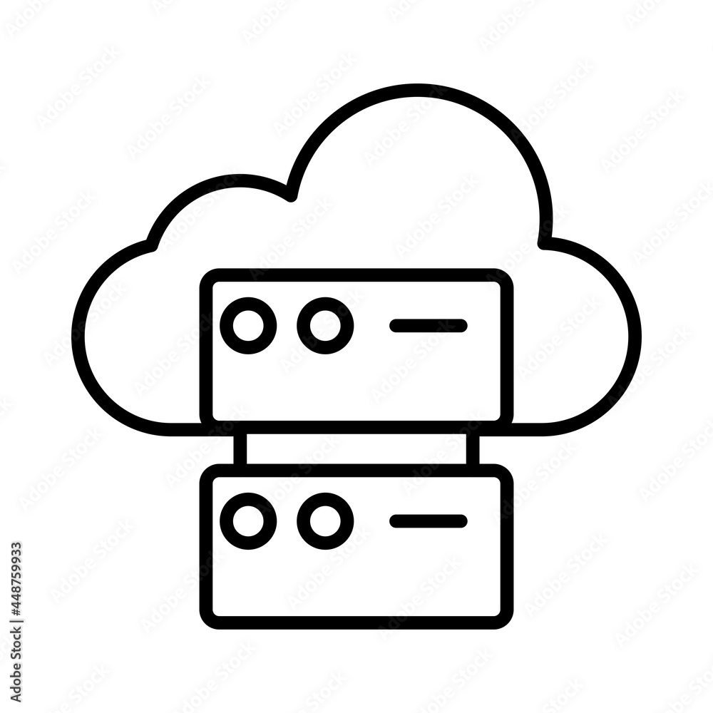 Storage Vector line Icon Design Storage Vector line Icon Design